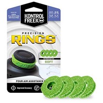 KontrolFreek Precision Rings 플레이 스테이션 4(PS4) 엑스 박스 원 스위치 프로 및 스커프 컨트롤러의 에임 어시스트 모션 컨트롤 소프트 강도