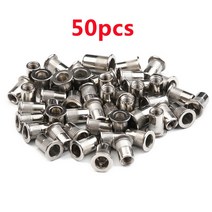 팝너트 M3 M4 M5 M6 M8 M10 리벳 너트 스테인레스 스틸 플랫 헤드 나사산 캡 10/20/50 개, 03 50pcs_03 M10