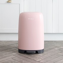 블리바 냄새 차단 종량제 인테리어 휴지통 기저귀 쓰레기통 + 항균리필백 포함, 핑크