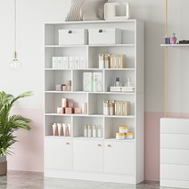 미용실 화장품 네일샵 매장용 제품 정리 진열장 선반, 상세이페이지 참고, 80cm따뜻한흰색플러스도어