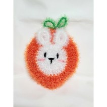 토끼 품은 당근 수세미 손뜨개 핸드메이드 수세미