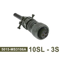 MS3106A 10SL-3 MIL-C 5015 원형 커넥터 STD 플러그 및 소켓 3102A 군용 사양, plug 3106 10SL-3S