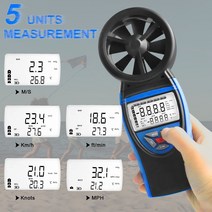 BTMETER BT-8805-WM 디지털 풍속계 게이지 미터 공기 흐름 속도 측정 HVAC CFM 등반을위한 온도, 한개옵션1