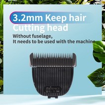 애견미용기 미니 바리깡 발바닥 이발기 대형견 클리퍼 개 강아지 고양이 털깍기, 3.2mm 커팅 헤드