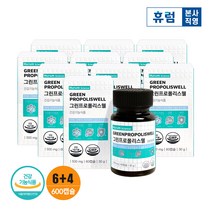 휴럼 그린 프로폴리스 웰 6+4개월분 브라질 츄어블 구강 항균 항산화 아연, 단품, 단품