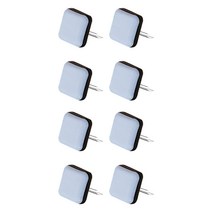 케이홈 가구패드 의자 발 커버 슬라이드 테프론 층간소음방지 못형 나사형 8개입, 테프론패드 못형_사각 25mm(8개입)