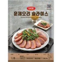 SASE 훈제오리 슬라이스 (냉동) 800g, 24개