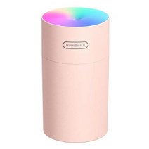 업소용가습기 가습기 USB 차세대 미니 아로마 디퓨저 미스트 쿨 메이커 가정용 야간 조명 램프 포함 140635, Pink_CN