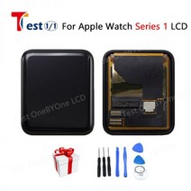 애플워치액정교체 자가수리 애플와치 시리즈 1 LCD 디스플레이 터치 스크린 38mm/42mm 판탈라 디지타이저 교체가능 템퍼 유리, 38mm sport version1