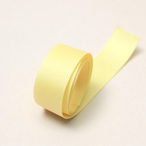 엔소엔 골지리본 골직 선물포장리본끈 25mm 롤, 골지09연노랑색 45M 1롤