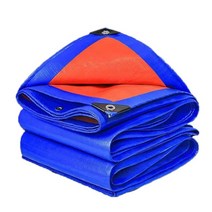 타프 야외 방수 pe tarpaulin 0.32mm tarpaulin for, 블루 오렌지, 사용자 정의 크기