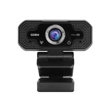 코시 FHD 고화질 PC카메라 웹캠 화상캠 웹카메라 PC캠 온라인수업 화상회의 PC2111, 블랙