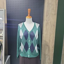 [백화점SAY][파파야] 아가일 브이넥 니트 가디건 PNMRCD005C