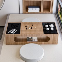 바둑 판 두는법 고급 세트 마호가니강 다다미 일본식, A형 테이블 바둑 쿠션2 935x480x260