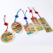 한국민예사 전통 금장 책갈피 북마크, 72 부채왕