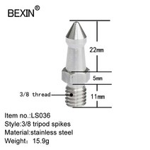 BEXIN삼각대 발 스파이크 교체 모노 포드 나사 보관 거치대 스탠드 앞바퀴 뒷바퀴 고정 Bogen Manfrotto Gitzo Benro RRS 삼각대용 악세사리, 02 LS036  1pc