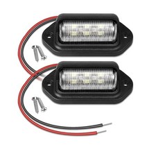 골프카운터 골프악세서리12V 6 LED 자동차 번호판 라이트 아우디 A2 A3 A4 A6 A8 TT VW 파사트 제타 골프, 01 WHITE