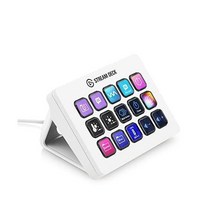 Elgato Stream Deck MK.2 – Studio Controller 15개의 매크로 키 OBS Twitch YouTube 등과 같은 앱 및 소프트웨어에서 트리거, Gear, 15 Keys (MK.2 ) White