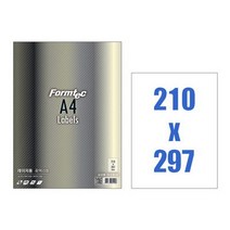 폼텍 광택라벨지 LA3130 A4 20매x2개, 단품