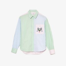 라코스테 라코스테 여성용 멀티 컬러 스트라이프 셔츠 CF0943-52G
