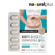 [내츄럴플러스] 에버핏 장용성 100억 유산균 프로바이오틱스 30캡슐 1박스(30일분) /, 상세 설명 참조, 상세 설명 참조, 상세 설명 참조