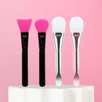 뷰티링크 말랑 실리콘 팩 브러쉬 5종 택1 얼굴 화장품 젤 간편한 펴바르는 주걱 모델링팩, 고급형 실리콘 브러쉬 팩붓 핑크, 1개