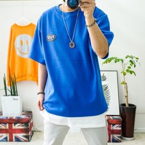 코디캡틴 부드러운터치감 큰옷 크게크게 스판 빅사이즈반팔티셔츠