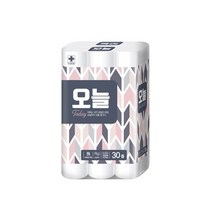 오늘 펄프 3겹 데코 화장지 20m, 30롤, 1팩