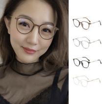 50대 60대 돋보기노안안경 불루라이트차단 뿔테 패션 안경테, Brown, 1개