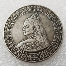 희귀동전 기념주화 1887 영국 여왕 골동품 실버 동전 수집품 메달 앨범 원래 홈 인테리어 소장 크리스마스 선물