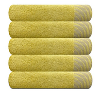 송월타월 샤보렌 물결 수건 40 x 80 cm 160g, 노랑, 20개