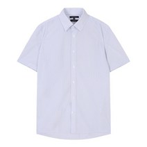 파렌하이트 23S/S 네이비 논 아이론 반팔셔츠 FGB22