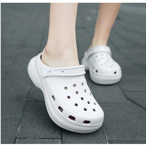 블루하트 4CM 키높이 여성 여름 쿠션 샌들 슬리퍼 아쿠아