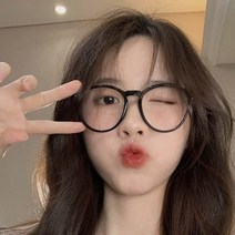 좋아요몰 유광 남여 뿔테 안경 블랙 브라운