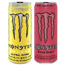 몬스터에너지 시트라&파이프라인 355ml X 각12캔(총24캔) 에너지음료/탄산음료/몬스터/에너지드, 상세페이지 참조