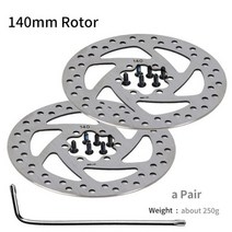 NUTTMTB 전기 자전거 스쿠터 유압 브레이크 디스크 140mm 160 180 로터 팻 미니 쿠구 G 부스터ES3 듀얼트론, 140mm Rotor one 2