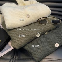 브이넥니트가디건 새는 것을 줍다 전문점 철회함 잔품명세서 거물급 여성의류 베이지칼라 가을 스웨터 코트 2634858028