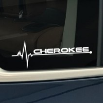 자동차 사이드 윈도우 스티커 지프 체로키 사령관 나침반 자유의 애국자 루비콘 트레일호크 랭글러 액세서리 2 개, For Cherokee