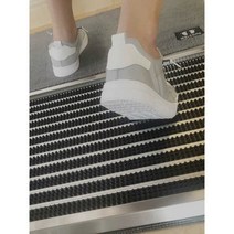 신발 바닥 세척기 현관 코일 신발창 슈즈 업소용 공장, 밑창 세척제 및 소독기(브라운) 80x43cm