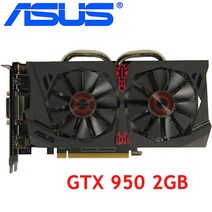 ASUS-비디오 카드 GTX 950 2GB 128Bit GDDR5 그래픽 nVIDIA VGA Geforce GTX950 Hdmi Dvi 게임 사용