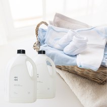 1+1 천연아기세제 국민아기 신생아 유아 세탁 대용량 2.5L