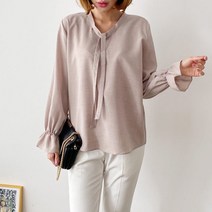 아이슈즈리본끈 블라우스 1059773