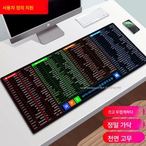 슈퍼 마우스 패드 cad 빠른 업무 속도단축키 풀 ps 라지 컴퓨터 키보드 패드 책상 패드 여생애, 색깔2