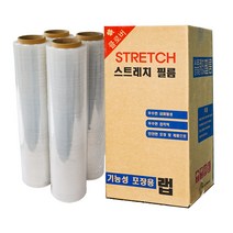 클로버 스트레치 필름 15mic x 500mm 400m (4롤 1박스), 1box