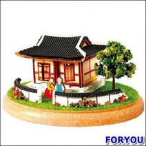 ForU916 디오라마 목재 입체퍼즐 영공방 기와집 나무퍼즐 퍼즐만들기 3D퍼즐 원목퍼즐, 상세페이지 참조, 상세페이지 참조