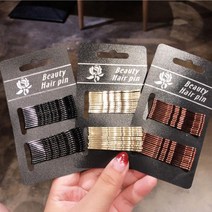 실삔 면접 단발 승무원 옆머리 실핀24pcs