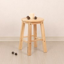 모노먼트 고무나무 원형 스툴(소형) 2개
