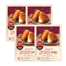 CJ제일제당 비비고 김치치즈 주먹밥 500g 4개, 1세트