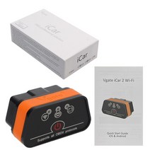 안드로이드 코드 리더 자동차 진단 스캐너 ELM327 OBD2 자동 도구 Vgate Icar2 WIFI/블루투스 차량 점검, [02] WiFi