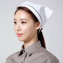 백색 벨크로스카프(찍찍이)